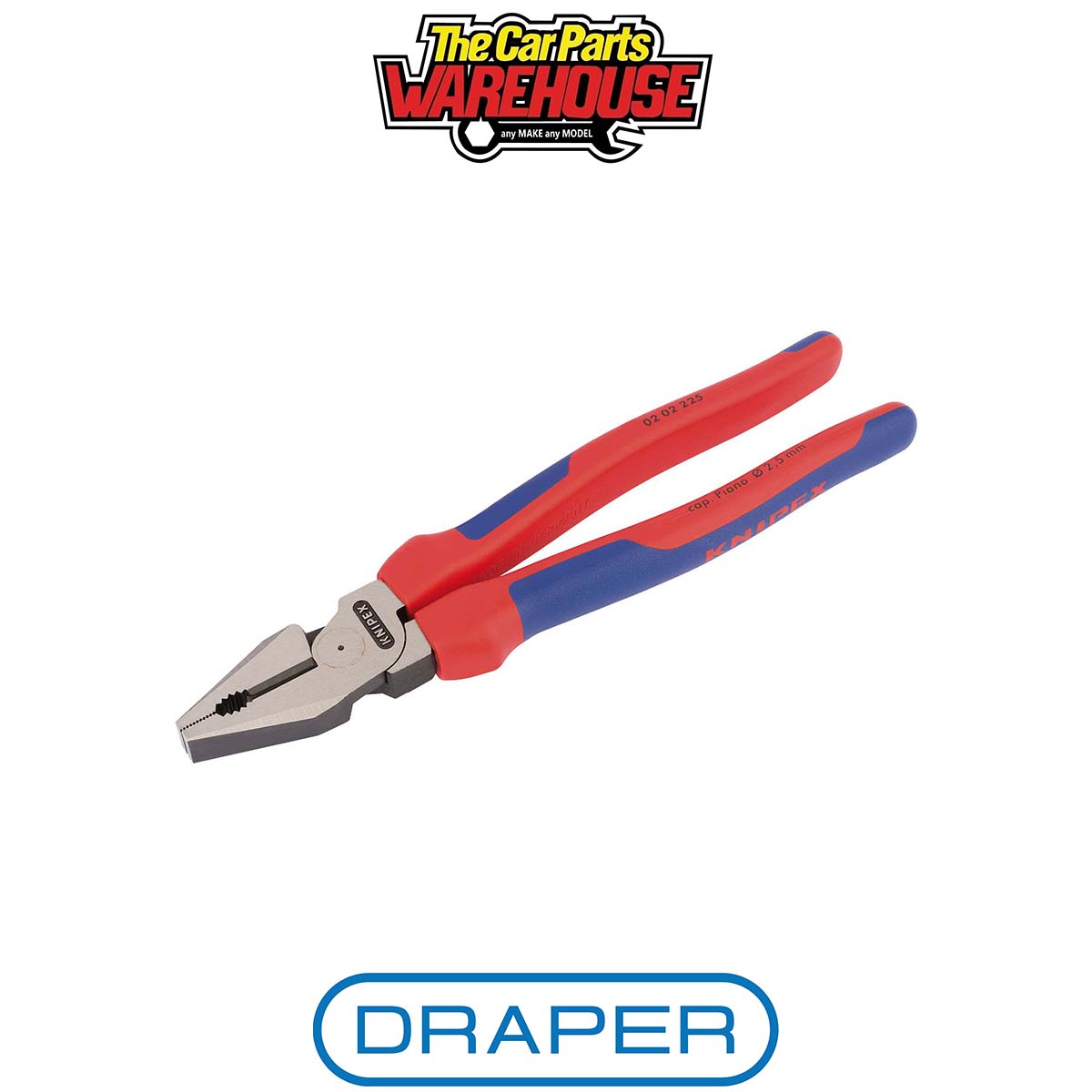 Draper 49173 KNIPEX 02 02 225 SB High Leverage Combination Pliers 225mm