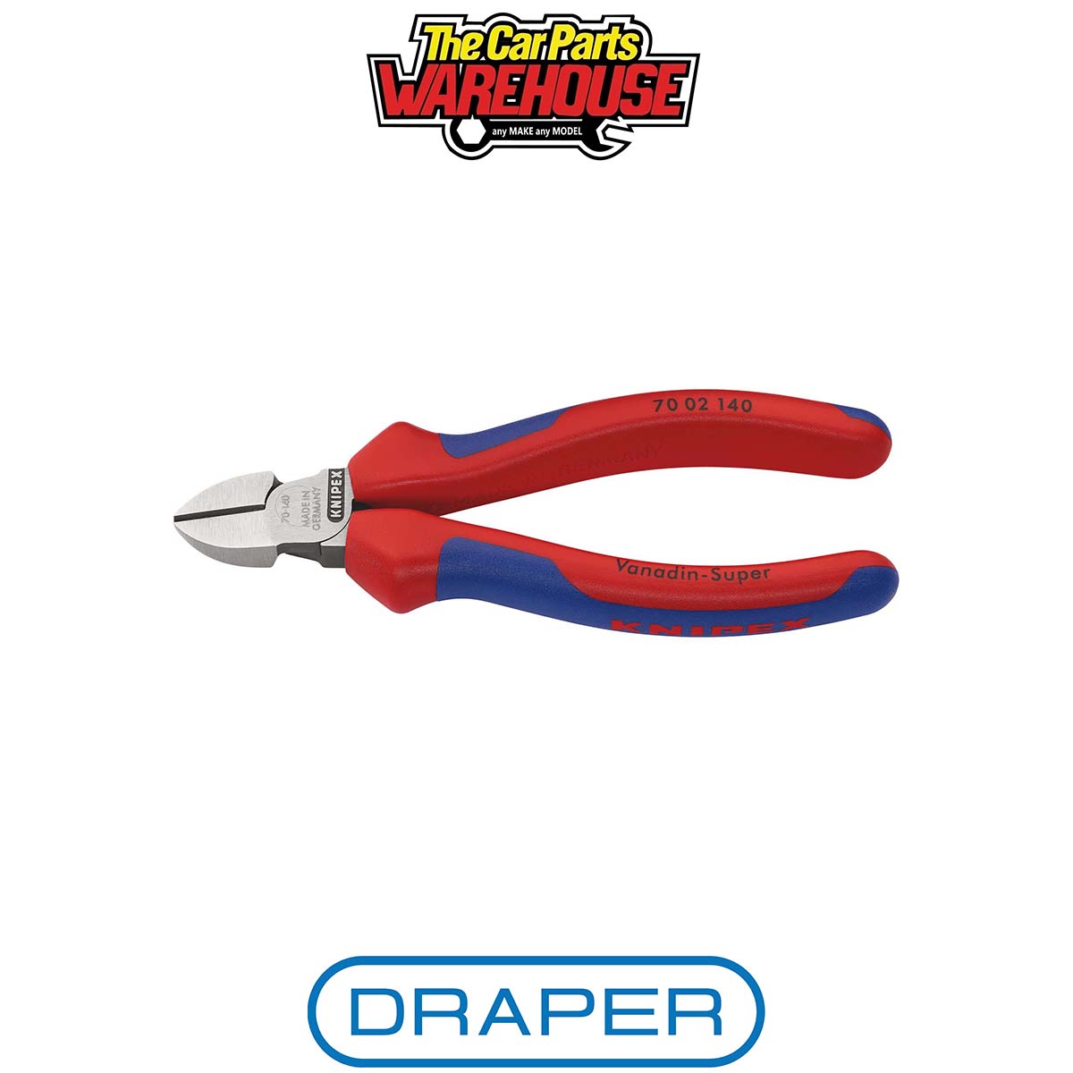 Draper 55481 KNIPEX 70 02 140 SB Diagonal Cutter 140mm