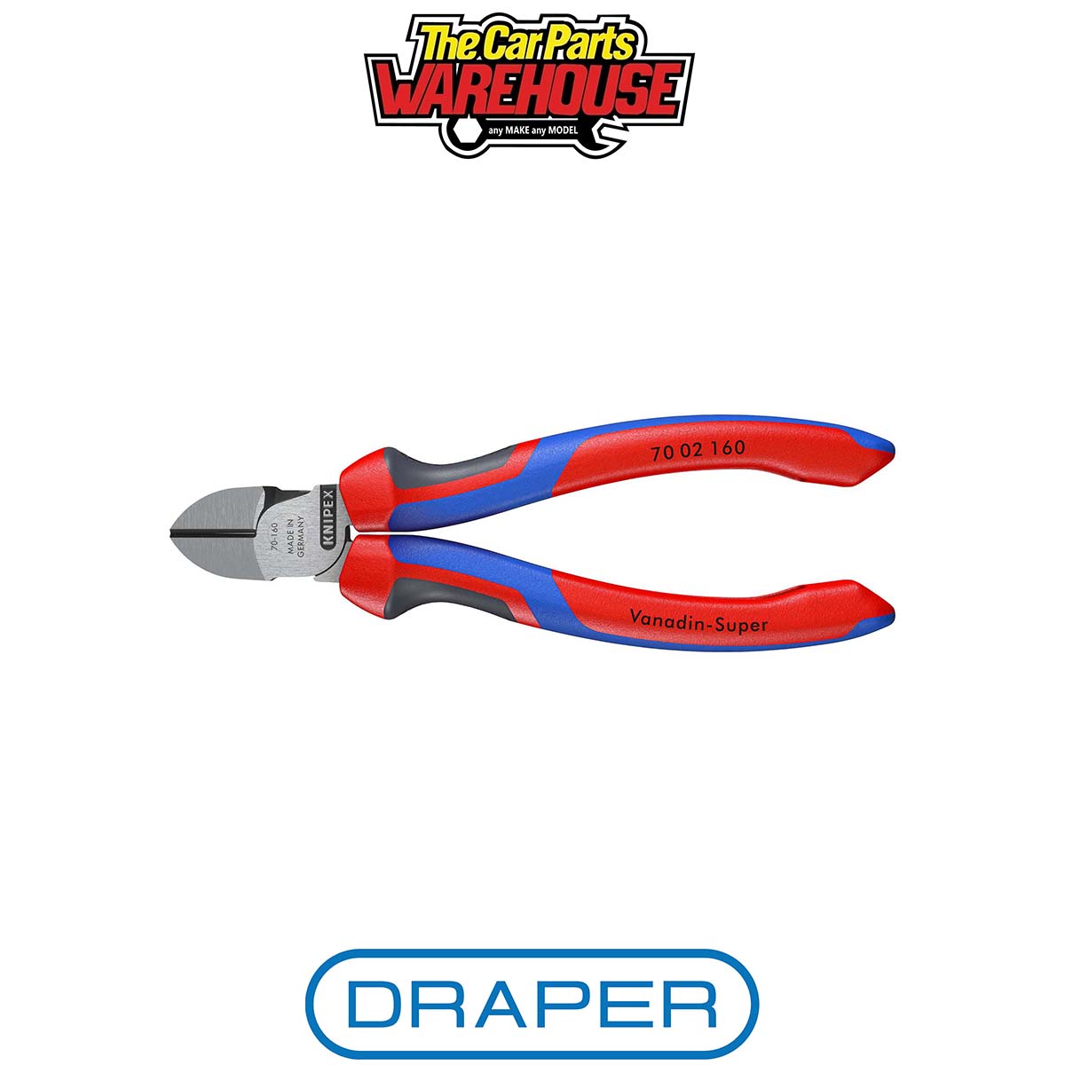 Draper 55499 KNIPEX 70 02 160 SB Diagonal Cutter 160mm