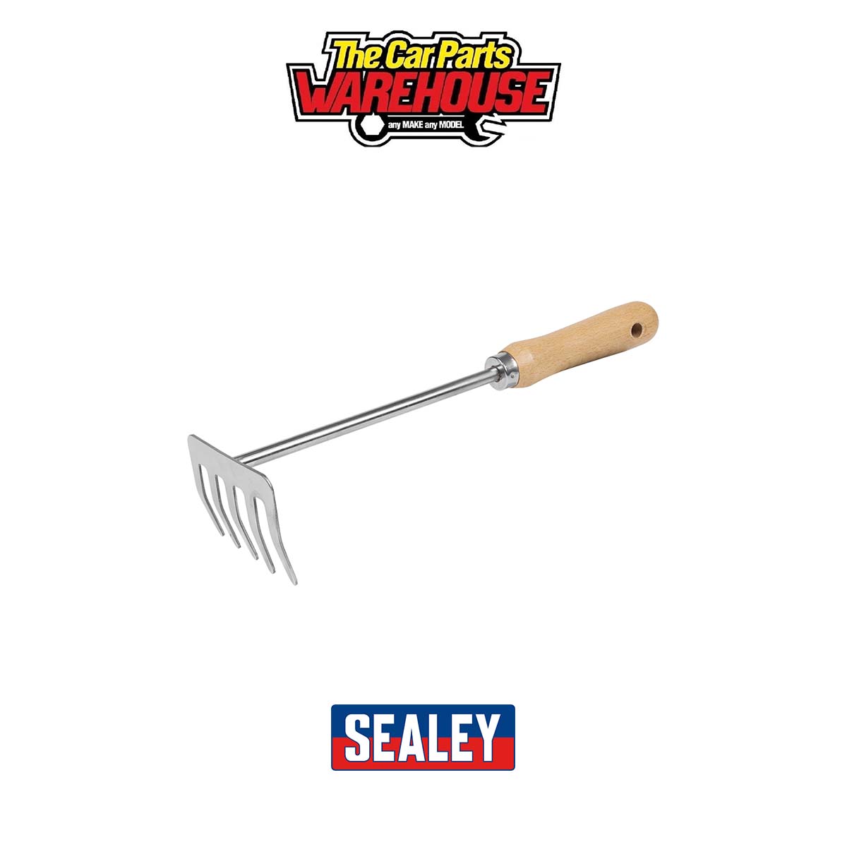 Sealey GTWH020 Premier Garden Hand Rake with Short Ash Handle