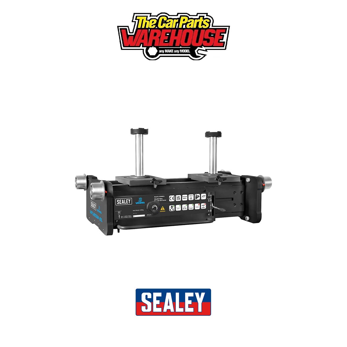 Sealey VPJ20M-2L Viking Pit Jack 20 Tonne Double Ram
